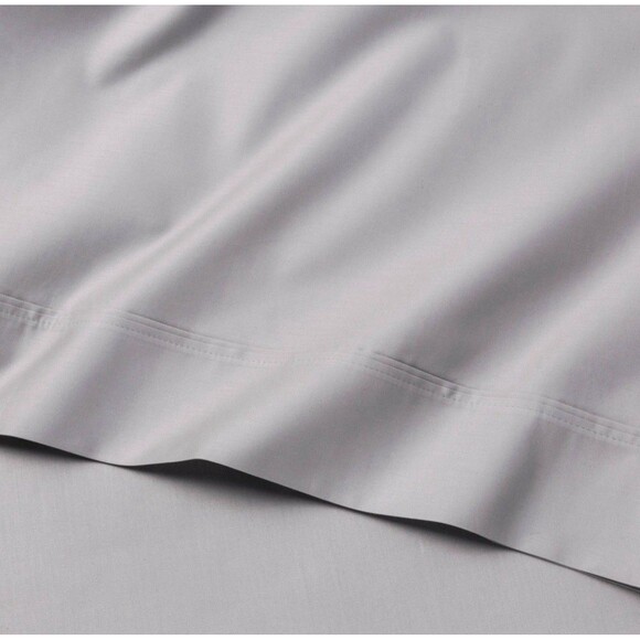 Queen 6pc 800 Thread Count Solid Sheet Set Light Gray - Threshold NEW - Picture 3 of 6